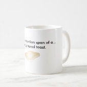 バター付きのトーストのコーヒーカップ コーヒーマグカップ (正面右)
