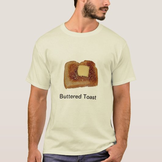 バター付きのトースト Tシャツ (正面)