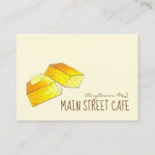 バター付きコーンブレッド南部ソウルフードスプーンパン 名刺 (正面)