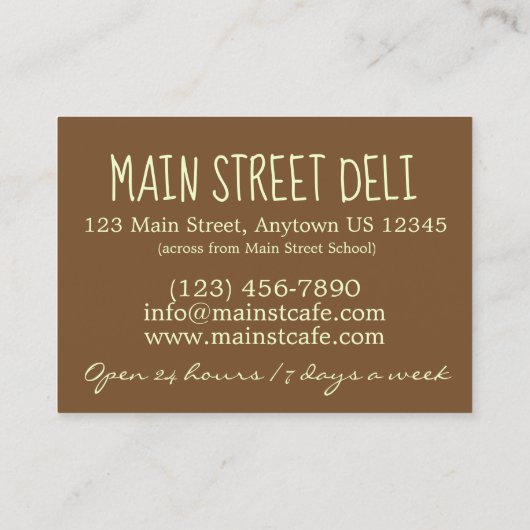 バター付きコーンブレッド南部ソウルフードスプーンパン 名刺 (裏面)