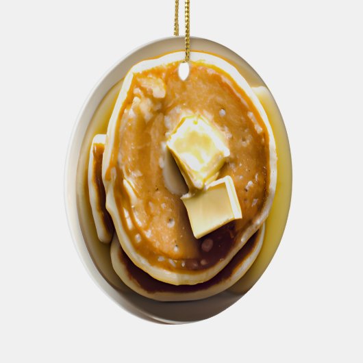 バター付きパンケーキのパンクリスマス セラミックオーナメント (右)
