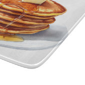 バター付きパンケーキの水彩積層体 カッティングボード (角)