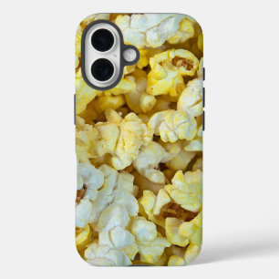 バター付きポップコーンマクロ iPhone 16ケース