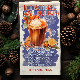 バター入りヘーゼルナットラムクリスマスカクテルレシピ キッチンタオル