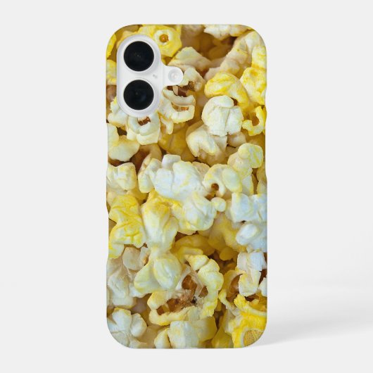 バター入りポップコーン iPhone 16ケース (裏面)