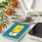 バター幸せな親指のバター付きのバターのような棒 キーホルダー (正面右)