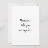 バター幸せな親指のバター付きのバターのような棒 サンキューカード (裏面)