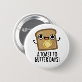 バター日の食べおもしろい物パン 缶バッジ (正面&裏面)