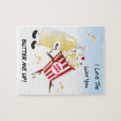 バター映画好きのポップコーンジグソーデートすること ジグソーパズル (横)