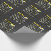 バター栄養おもしろいファクツフード脂肪ユーモア ラッピングペーパー (角)