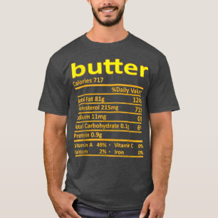 バター栄養おもしろい感謝コスチュームフードC Tシャツ