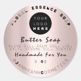 バター石鹸ユニーク化粧品手作りバラソーシャル ラウンドシール