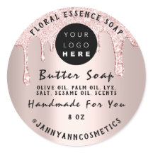 バター石鹸化粧品手作りドリップピンクローズ