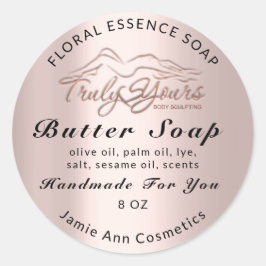 バター石鹸化粧品手作りバラ体 ラウンドシール