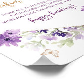 バター紫色の金ゴールドおしゃぶり狩りゲーム ポスター (角)