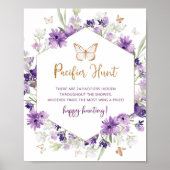 バター紫色の金ゴールドおしゃぶり狩りゲーム ポスター (正面)