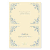 バター結婚イエローの座席表と食事の選択 テーブルナンバー (正面)