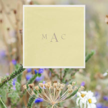 バター色イエローモノグラム結婚のカクテル