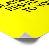 バター警告ズ_黄 ポスター (角)