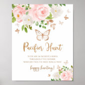 バター赤面金ゴールドおしゃぶり狩りゲームポスター ポスター (正面)