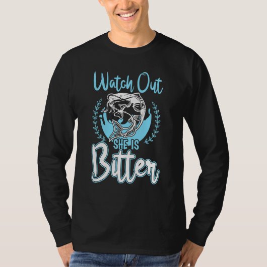 バター麺ヌードリング漁師の注意 Tシャツ (正面)