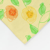 バター黄を入れたデザイナー用毛布 フリースブランケット (角)