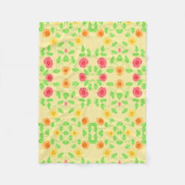バター黄を入れたデザイナー用毛布 フリースブランケット