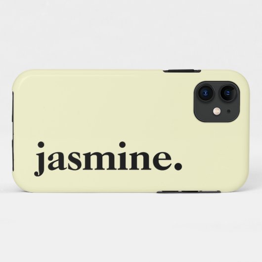 バター黄無地の色の名エレガント前 Case-Mate iPhoneケース (裏面(横))