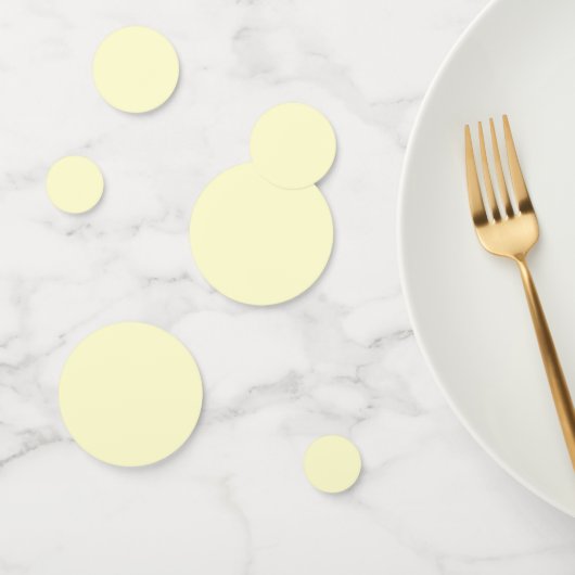 バター黄無地の色 |クラシックエレガント コンフェッティ (グループ)