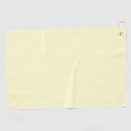 バター黄無地の色 |クラシックエレガント ゴルフタオル (横)