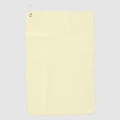 バター黄無地の色 |クラシックエレガント ゴルフタオル (正面)