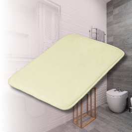 バター黄無地の色 |クラシックエレガント バスマット