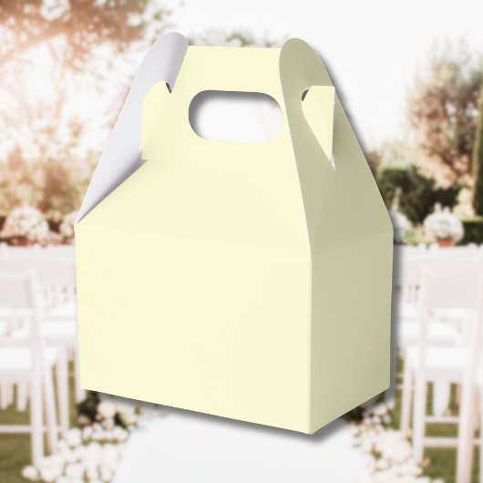 バター黄無地の色 |クラシックエレガント フェイバーボックス