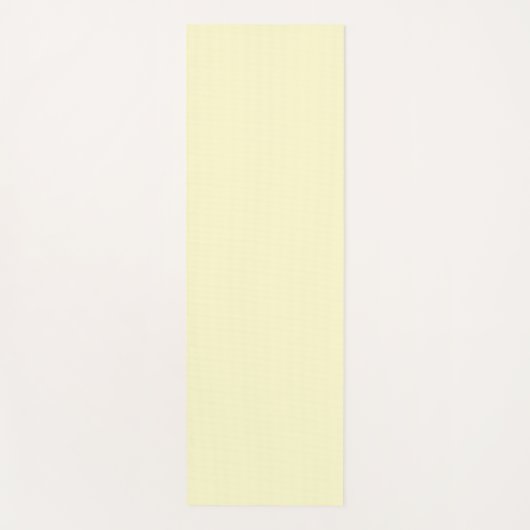バター黄無地の色 |クラシックエレガント ヨガマット (正面)