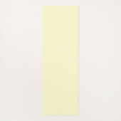 バター黄無地の色 |クラシックエレガント ヨガマット (裏面)