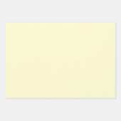 バター黄無地の色 |クラシック |エレガント | ラッピングペーパーシート (正面2)