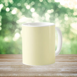 バター黄無地の色 コーヒーマグカップ