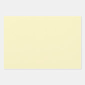 バター黄無地の色 ラッピングペーパーシート (正面)