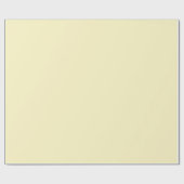 バター黄無地の色 ラッピングペーパー (フラット)