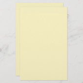 バター黄無地の色 便箋 (正面/裏面)