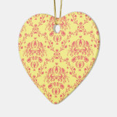 バター・クランベリーダマスク セラミックオーナメント (左)