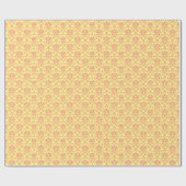 バター・クランベリーダマスク ラッピングペーパー (フラット)