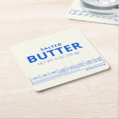 バター スクエアペーパーコースター (アングル)