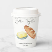 バター ティーガザー ブライズシャワー 紙コップ (正面)