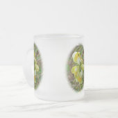 バター'nエッグワイルドフラワー フロストグラスマグカップ (正面左)