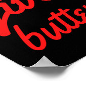 バタ与えッカップをおもしろい上げる ポスター (角)