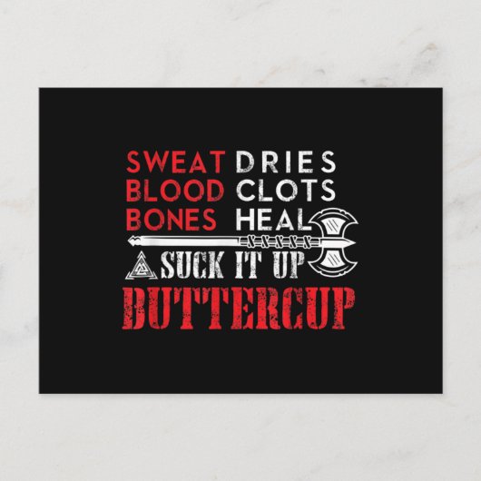 バタ吸ッカップのおもしろいデザイン ポストカード (正面)