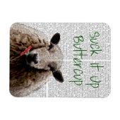 バタ吸ッカップを上げる マグネット (横)