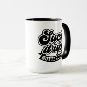 バタ吸ーカップを上げる マグカップ (正面右)