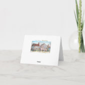 バタ図解入りの、写真付きのフライと植物ノートカード ノートカード (裏面)